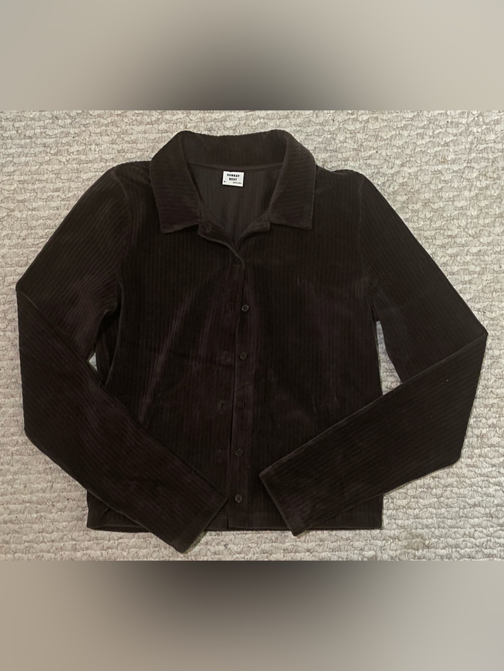 Sunday Best Brown Suede Shirt